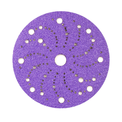 FASTPLUS Шлифовальные круги 150 мм, 119 отверстий, на липучке, серия BDL9,  BT77 PURPLE(керамика)