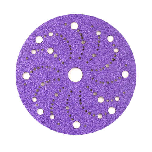 FASTPLUS Шлифовальные круги 150 мм, 119 отверстий, на липучке, серия BDL9,  BT77 PURPLE(керамика)