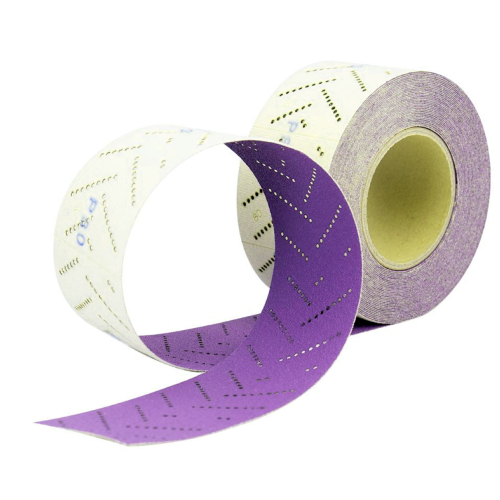 FASTPLUS Шлифовальные полоски на липучке 70мм х 12м, серия BRV9, PURPLE (керамика)