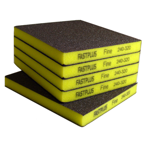 FASTPLUS абразивная двухсторонняя губка, P240-320 Fine 