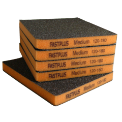 FASTPLUS абразивная двухсторонняя губка, P120-180 Medium