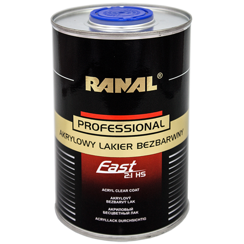 RANAL PROFESSIONAL - Лак бесцветный  2+1 HS FAST (Быстрый) 0,8 л. + отвердитель 0,4 л.