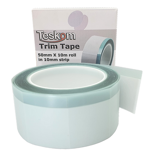 Лента маскировки профиля TESKOM TRIM Tape (подъемный скотч)  50 мм*10 м перфорированная